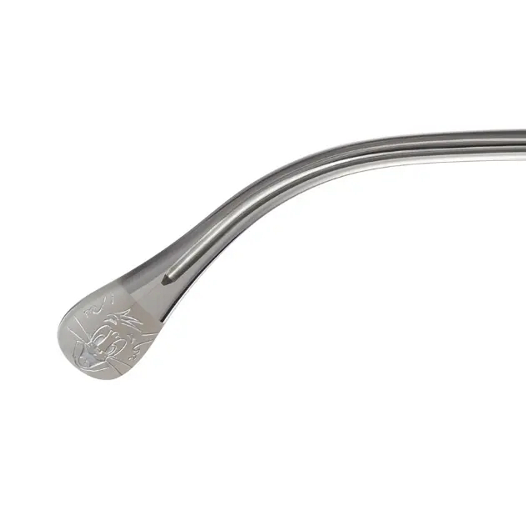 TOM and JERRY × OWNDAYS Clear Full Rim Boston right side