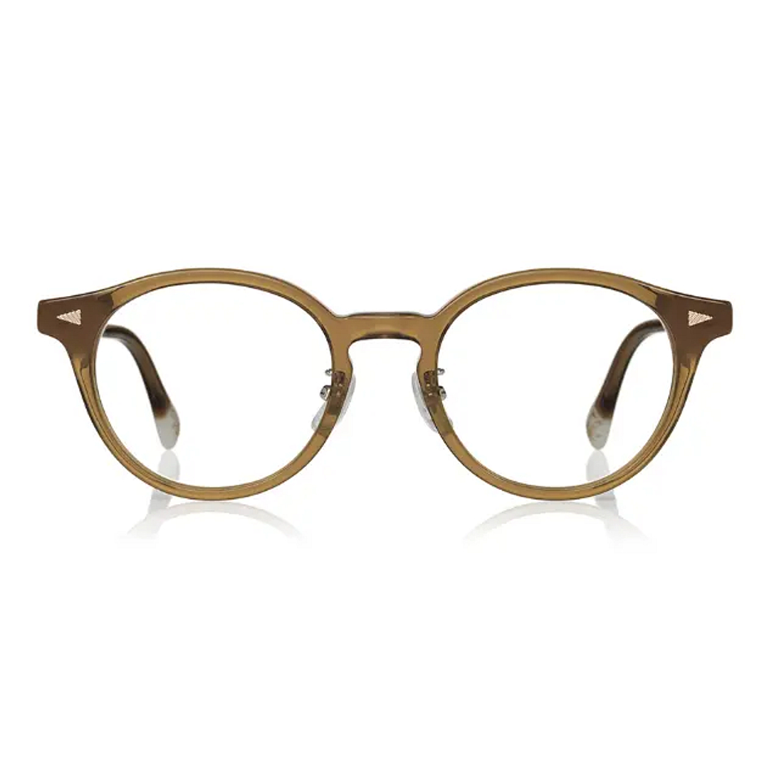 TOM and JERRY × OWNDAYS Brown Full Rim Boston right side