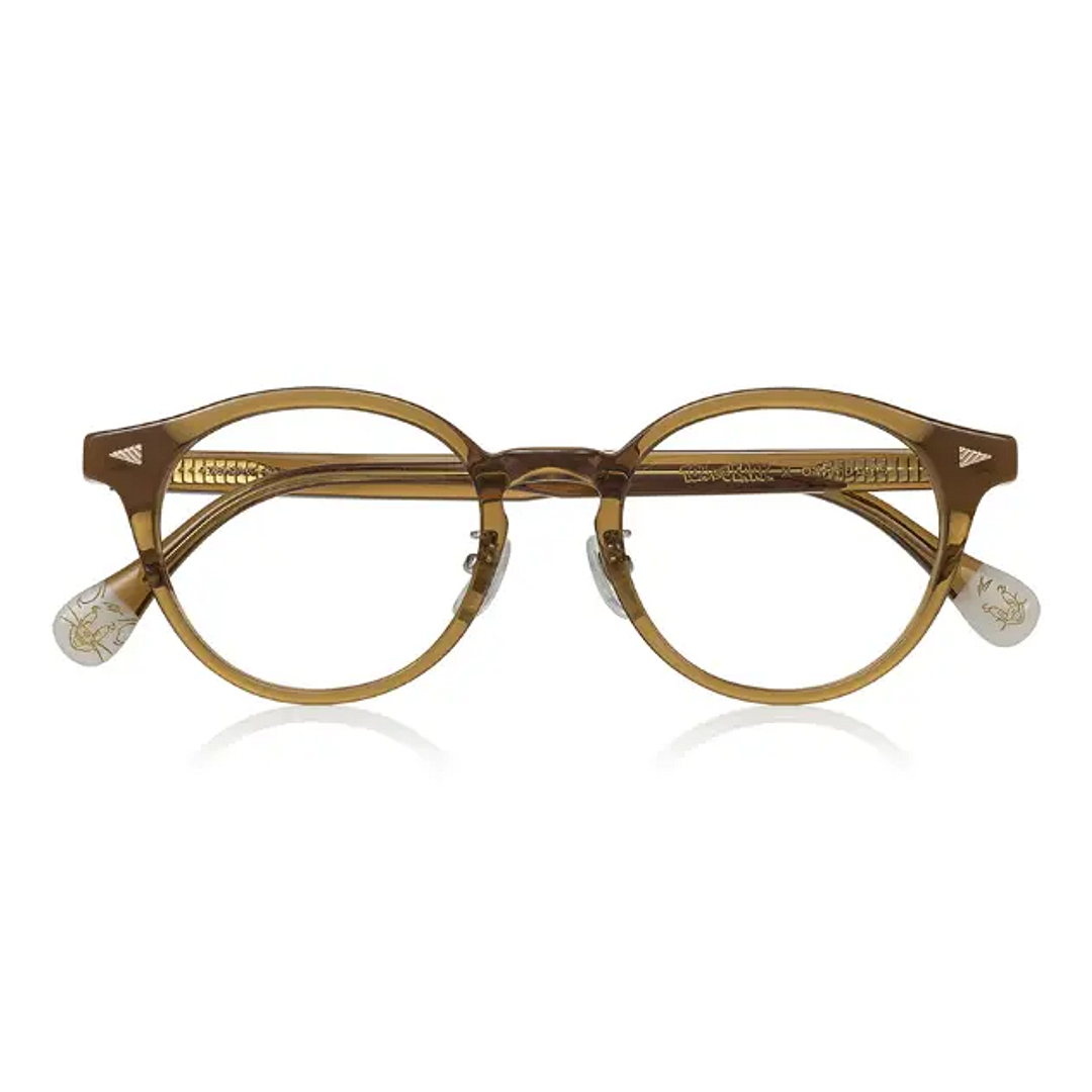 TOM and JERRY × OWNDAYS Brown Full Rim Boston right side