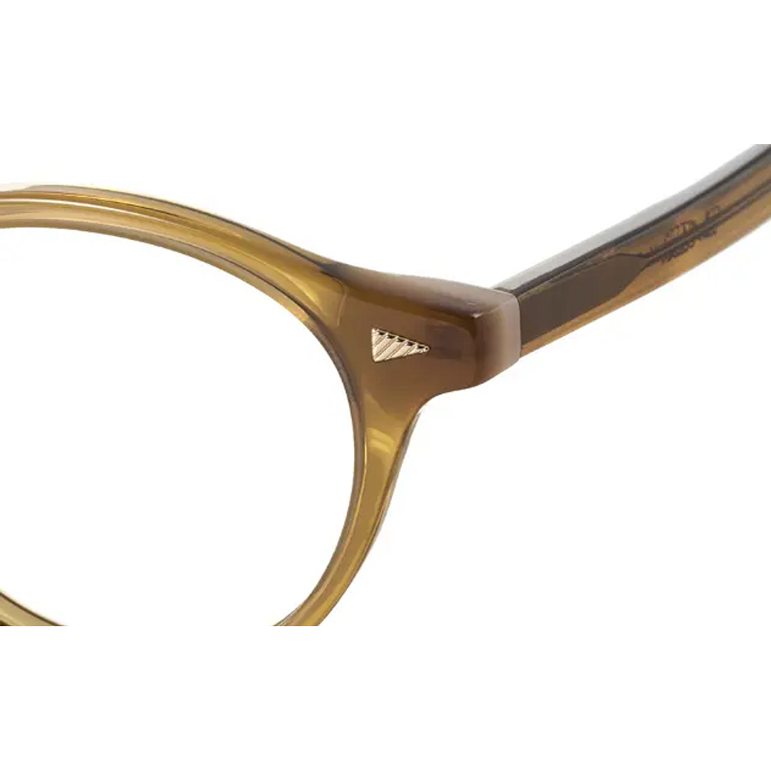 TOM and JERRY × OWNDAYS Brown Full Rim Boston right side