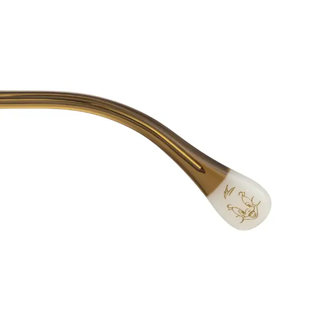 TOM and JERRY × OWNDAYS Brown Full Rim Boston left side