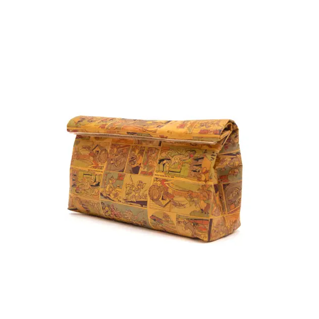 TOM and JERRY × OWNDAYS Brown Full Rim Boston left side