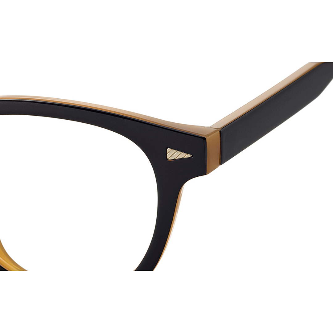 TOM and JERRY × OWNDAYS Black Full Rim Wellington left side