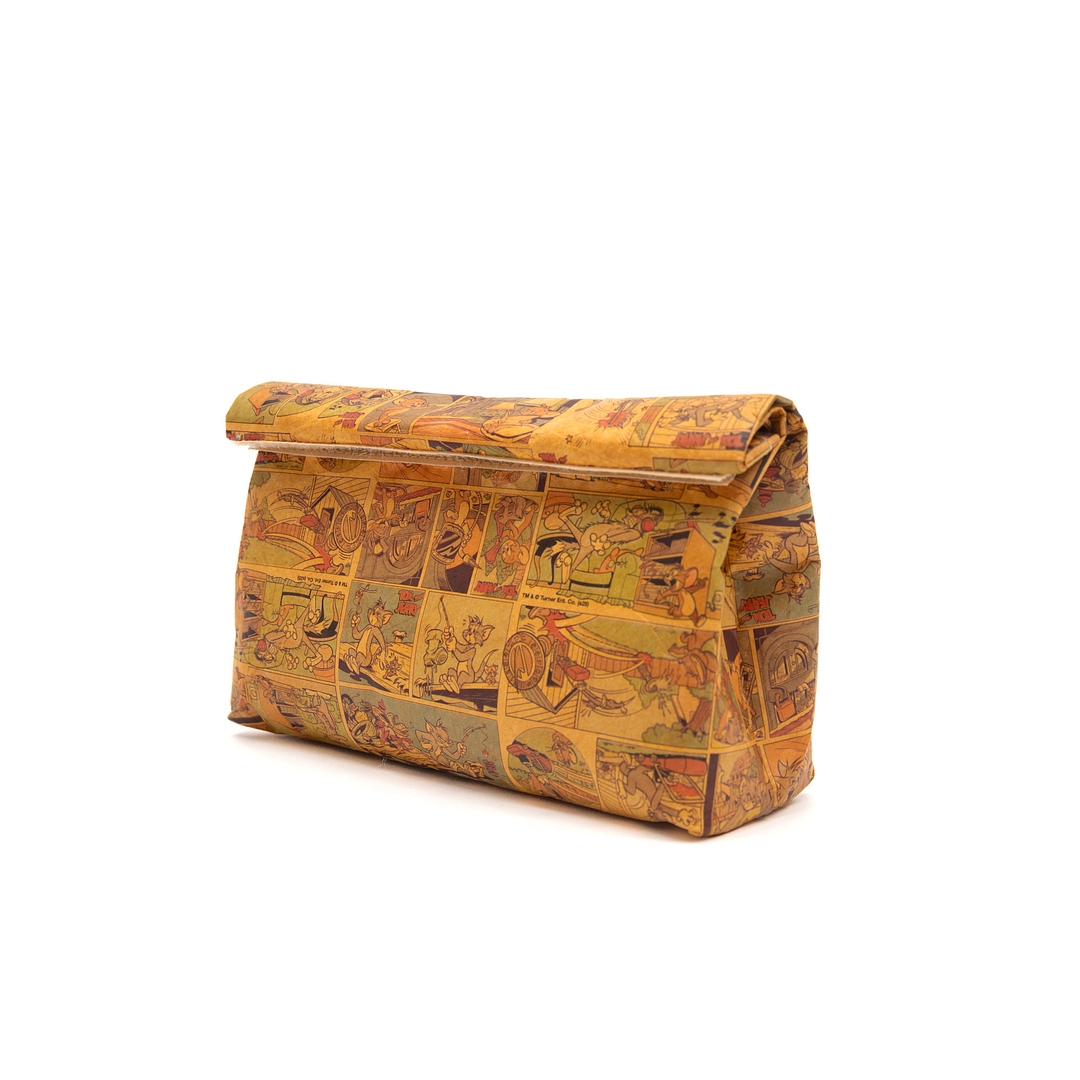 TOM and JERRY × OWNDAYS Black Full Rim Wellington left side