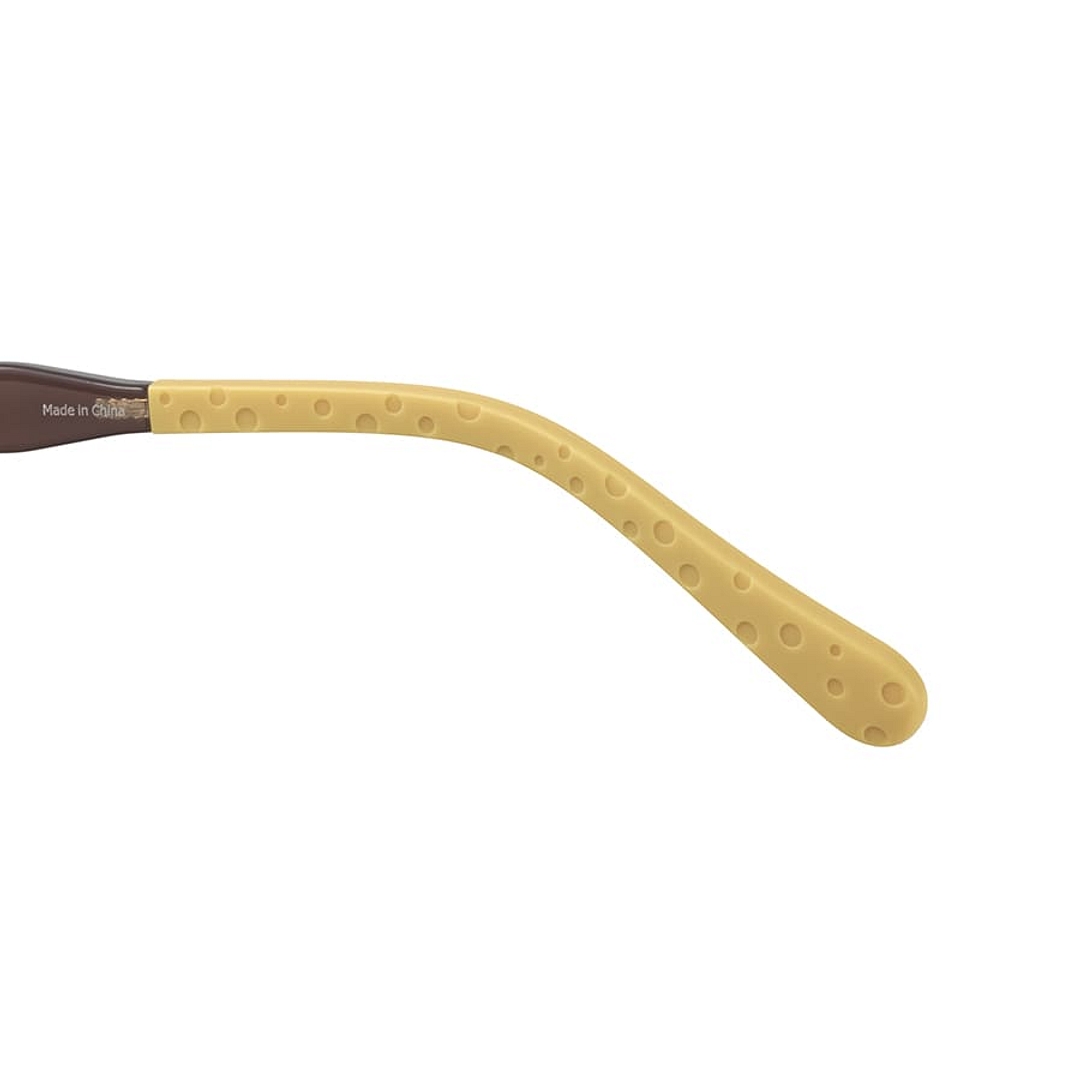 TOM and JERRY × OWNDAYS Brown Full Rim Wellington right side