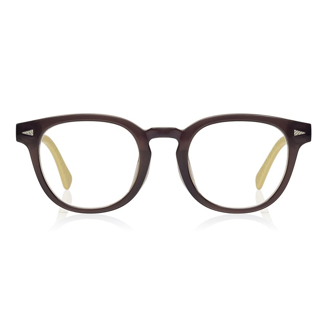 TOM and JERRY × OWNDAYS Brown Full Rim Wellington left side