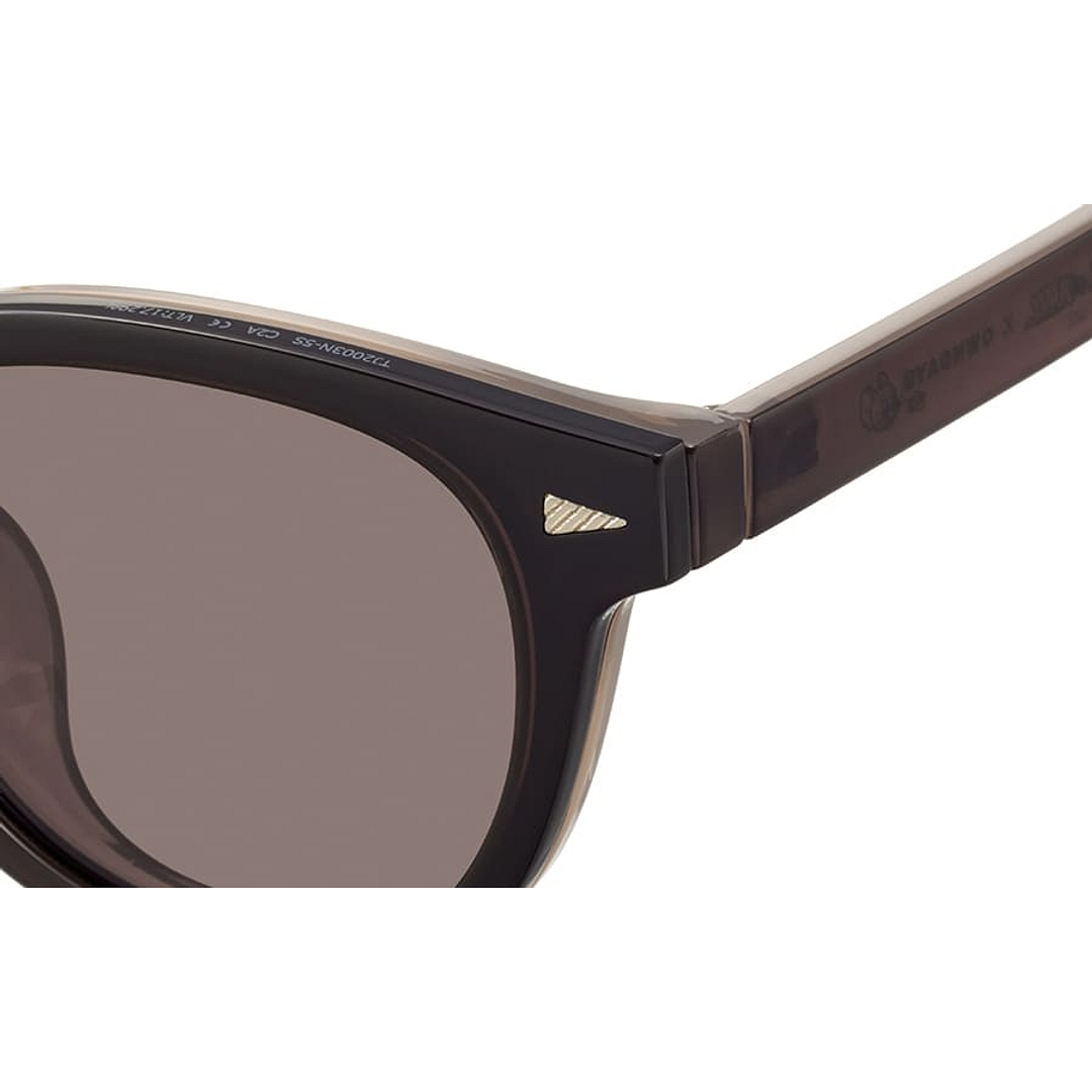 TOM and JERRY × OWNDAYS Brown Full Rim Wellington right side