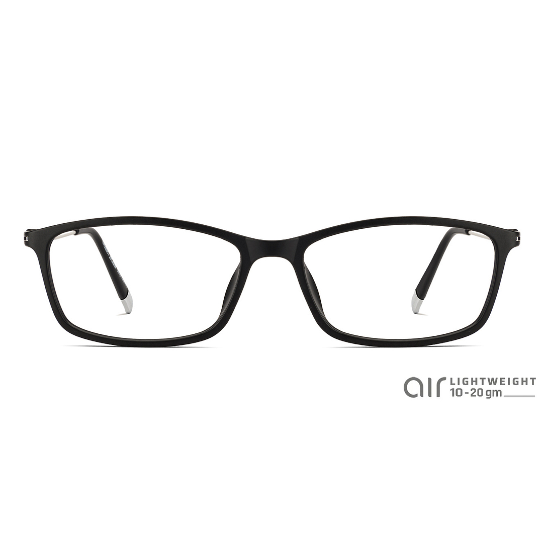 Lenskart Lenskart TOI Special: Matte Black Full Rim Rectangle Lenskart TOI Special SCALR 9076- left side