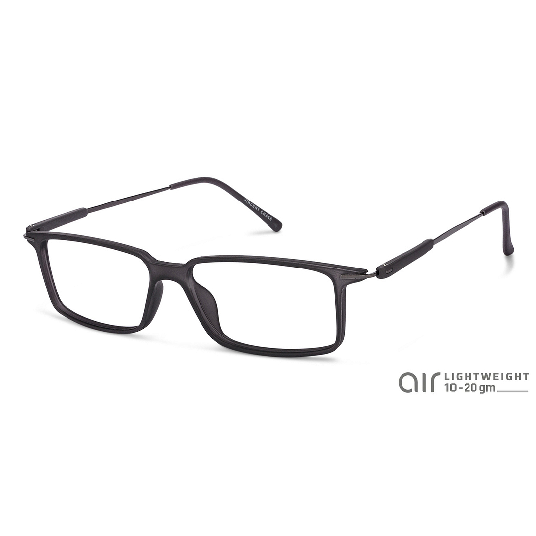 Lenskart Lenskart TOI Special: Matte Grey Gunmetal Full Rim Rectangle Lenskart TOI Special SCALR 7032-1-C4 right side