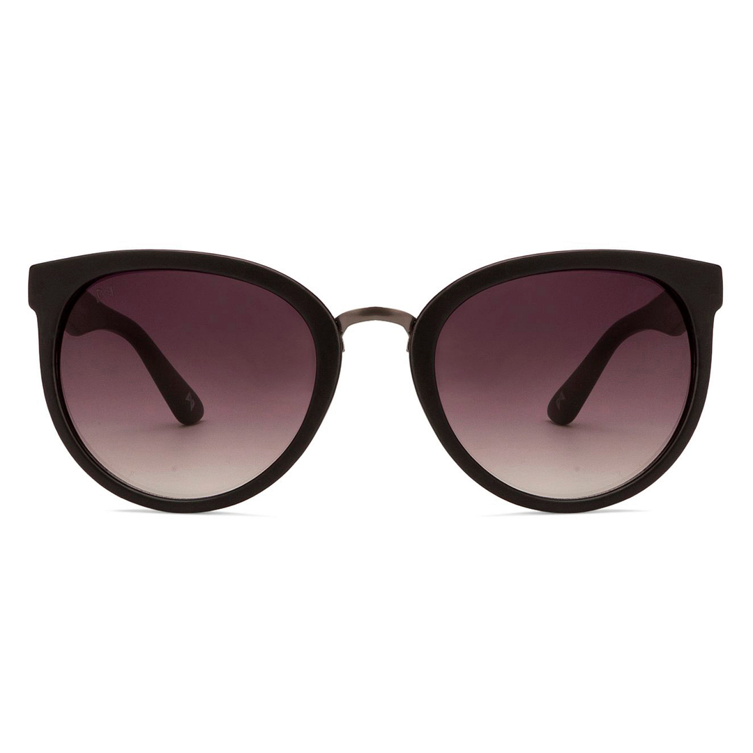 BRANDED Black Full Rim Round left side