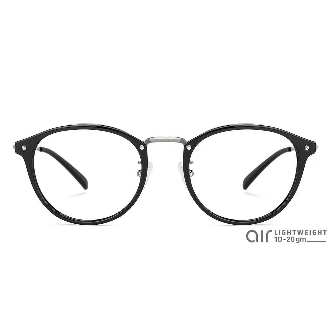 Lenskart Air Online Dark Gunmetal Full Rim Round left side