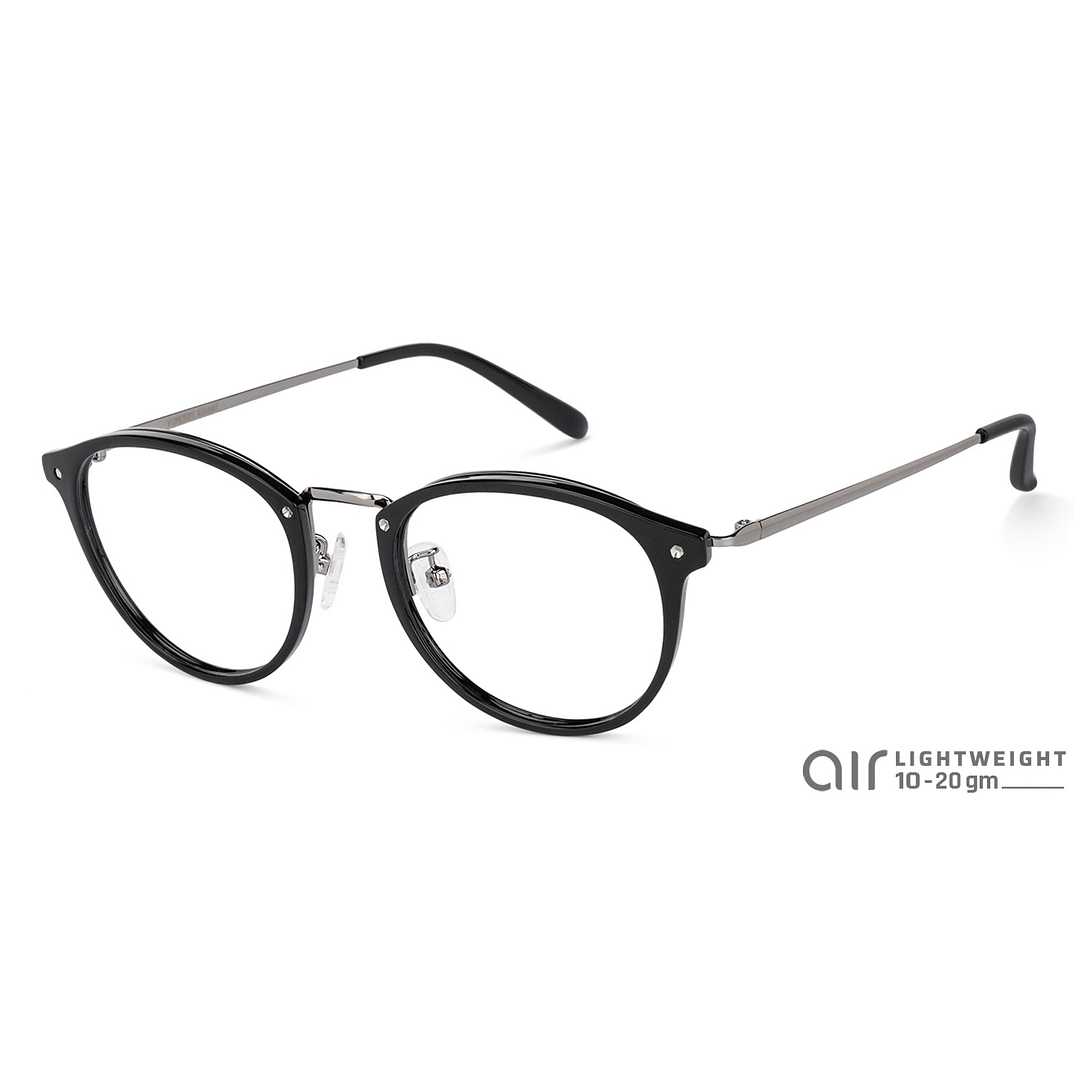 Lenskart Air Online Dark Gunmetal Full Rim Round right side