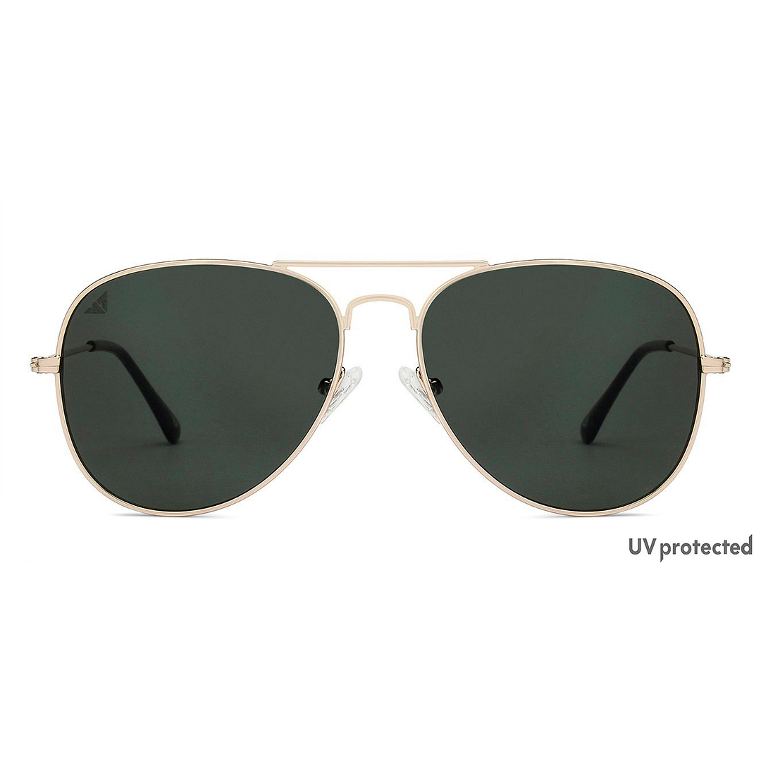 Vincent Chase Online Gold Full Rim Aviator left side
