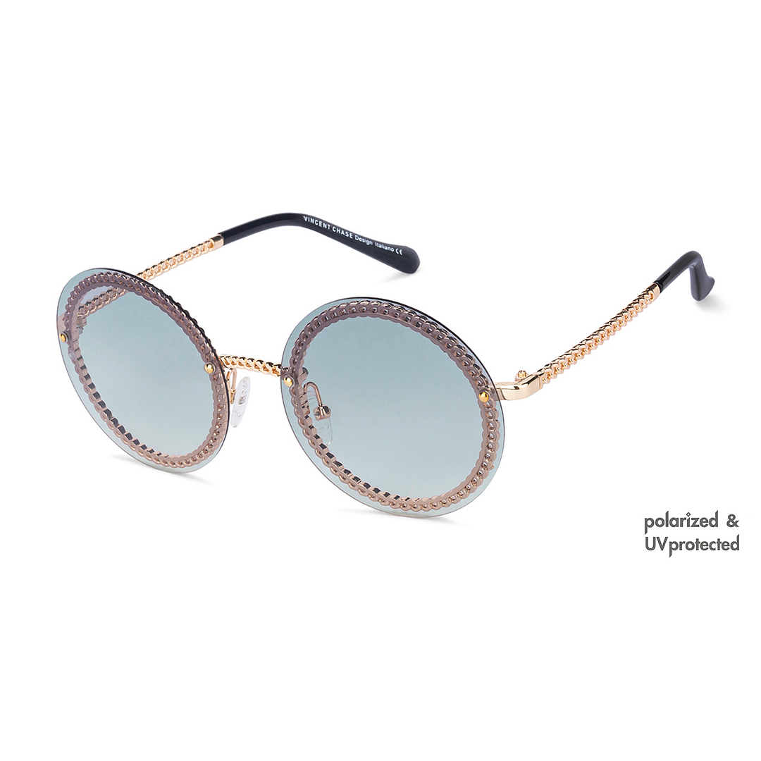 Vincent Chase Online Gold Full Rim Round left side