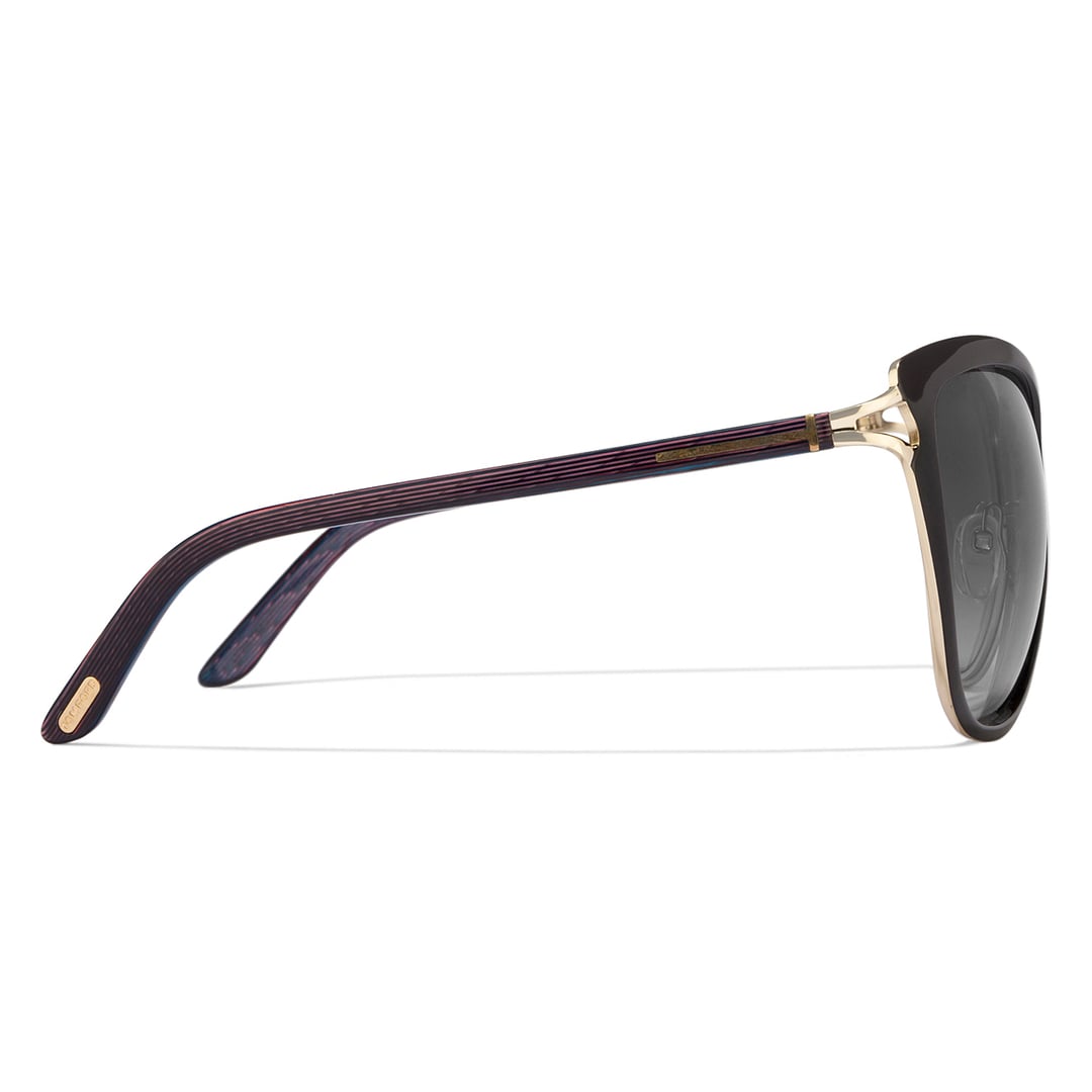 BRANDED Black Full Rim Cat Eye right side