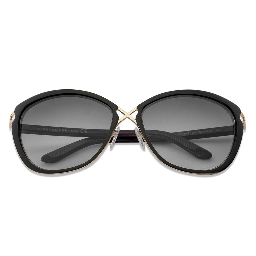 BRANDED Black Full Rim Cat Eye right side