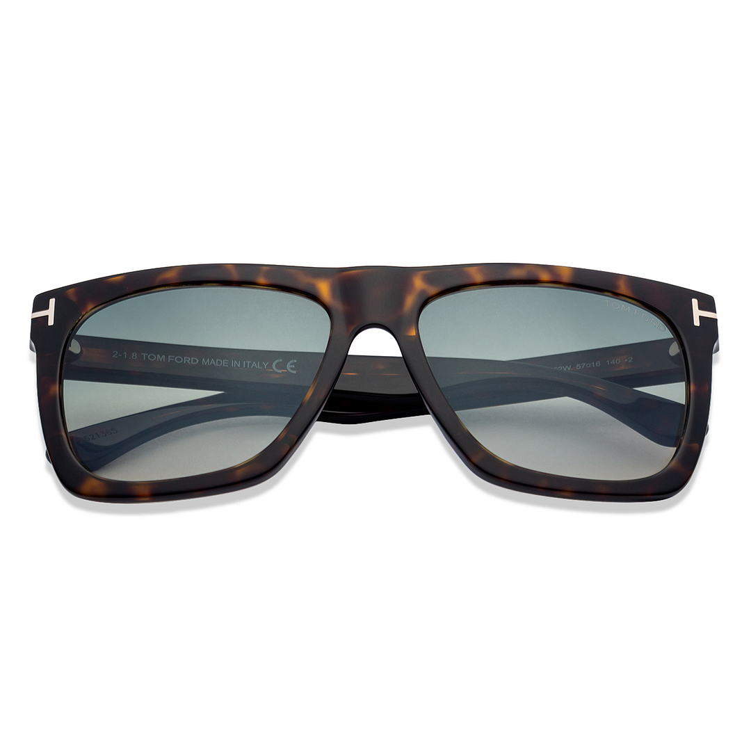 BRANDED Tortoise Full Rim Square right side