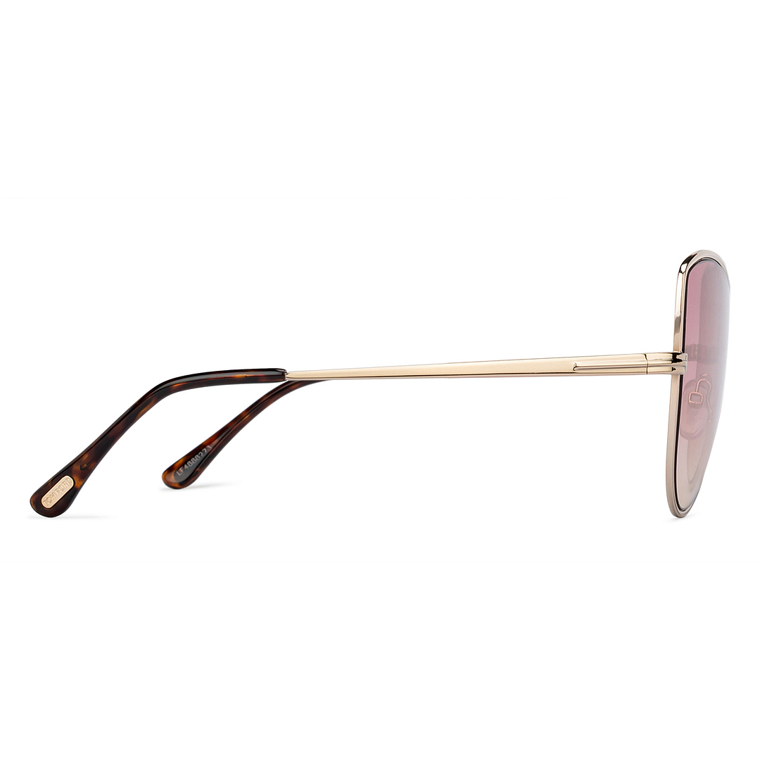 BRANDED Gold Full Rim Cat Eye right side