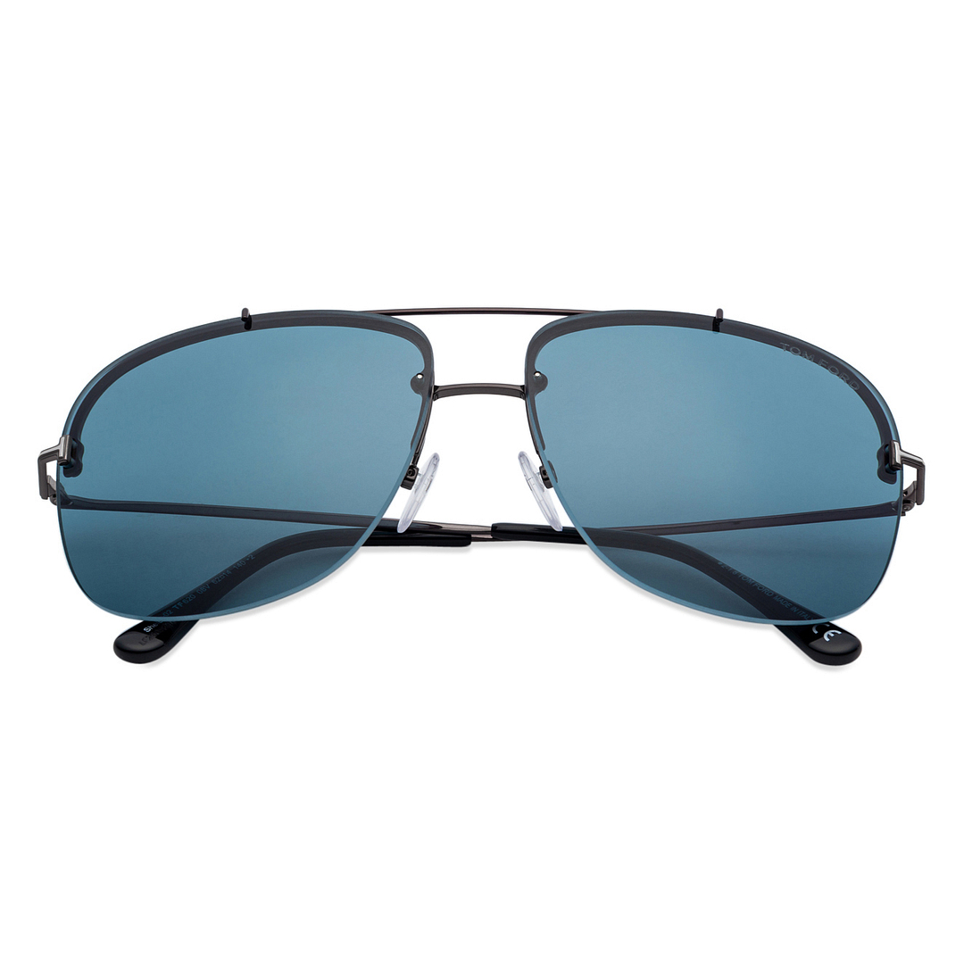 Buy Tom Ford FT620 Gunmetal Black Blue 08V Unisex Sunglasses at