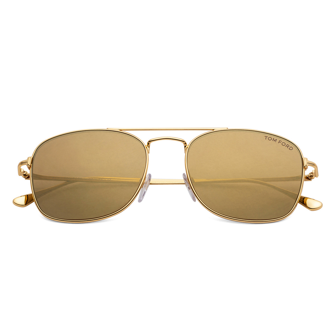 BRANDED Gold Full Rim Square right side