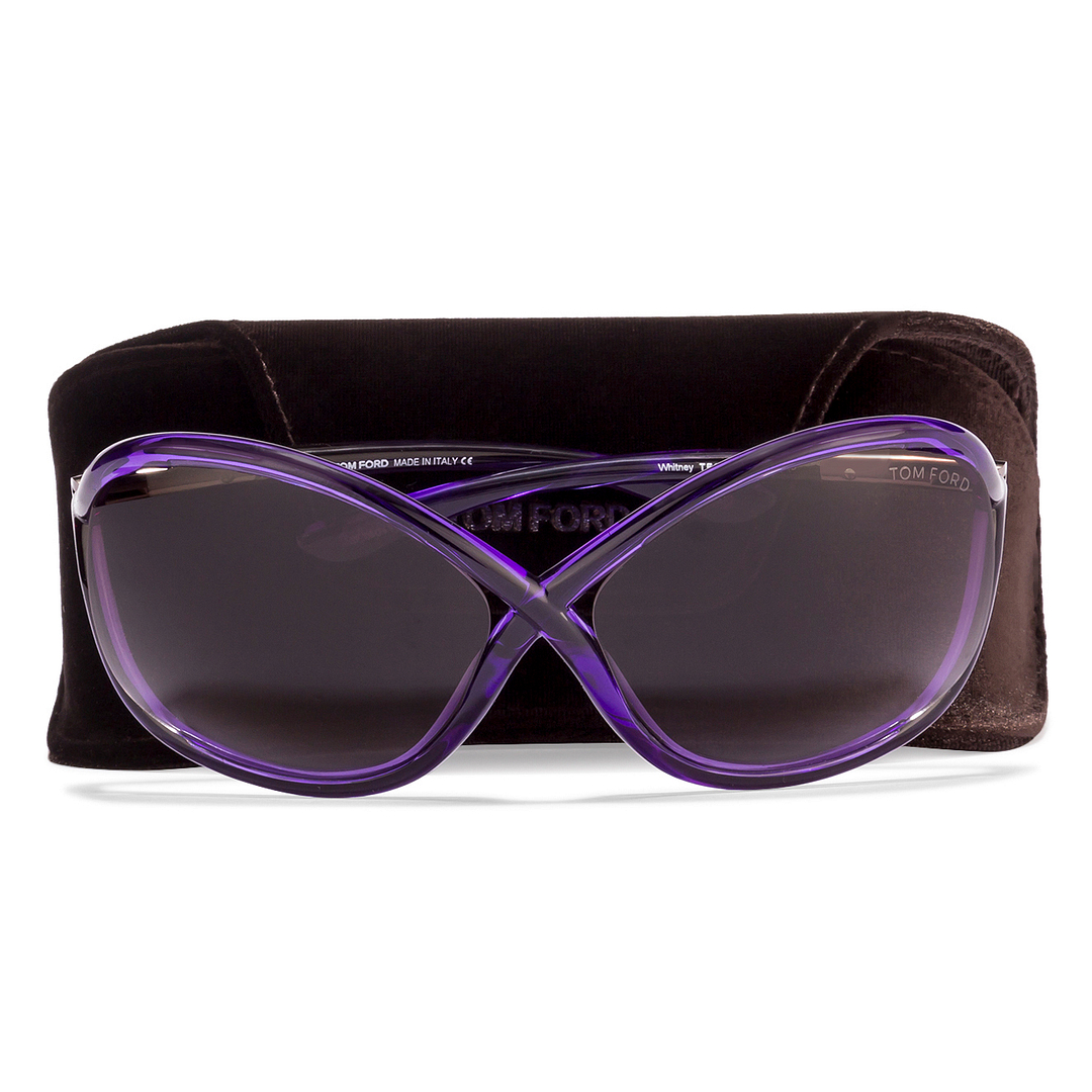 Buy Tom Ford TF0009 Large Size-64 Purple Transparent Grey Gradient