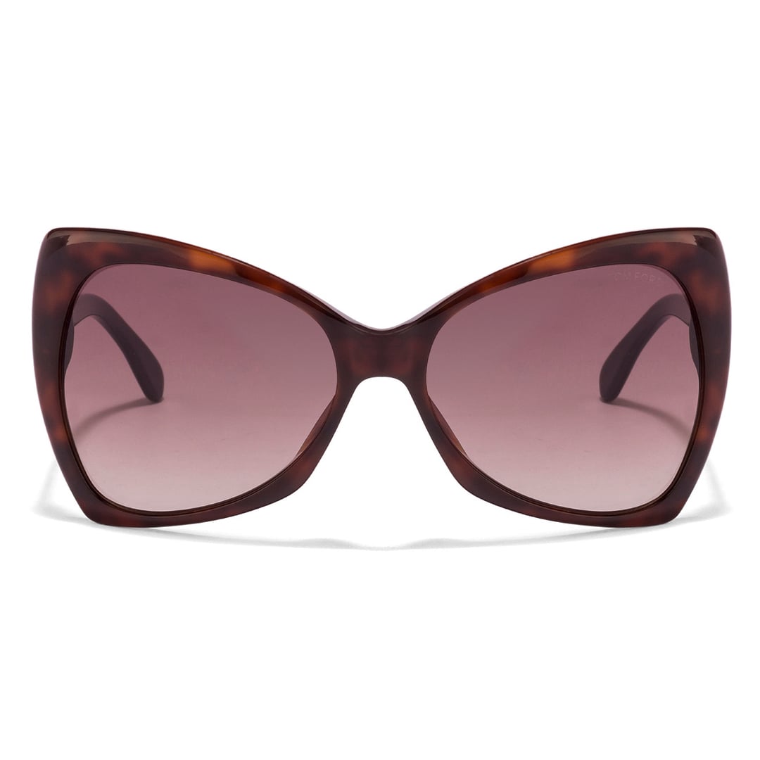 Tom Ford Tortoise Full Rim Cat Eye left side