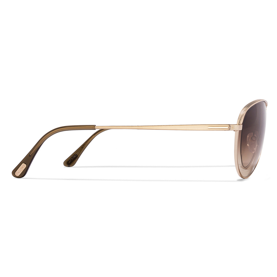 BRANDED Gold Full Rim Aviator right side