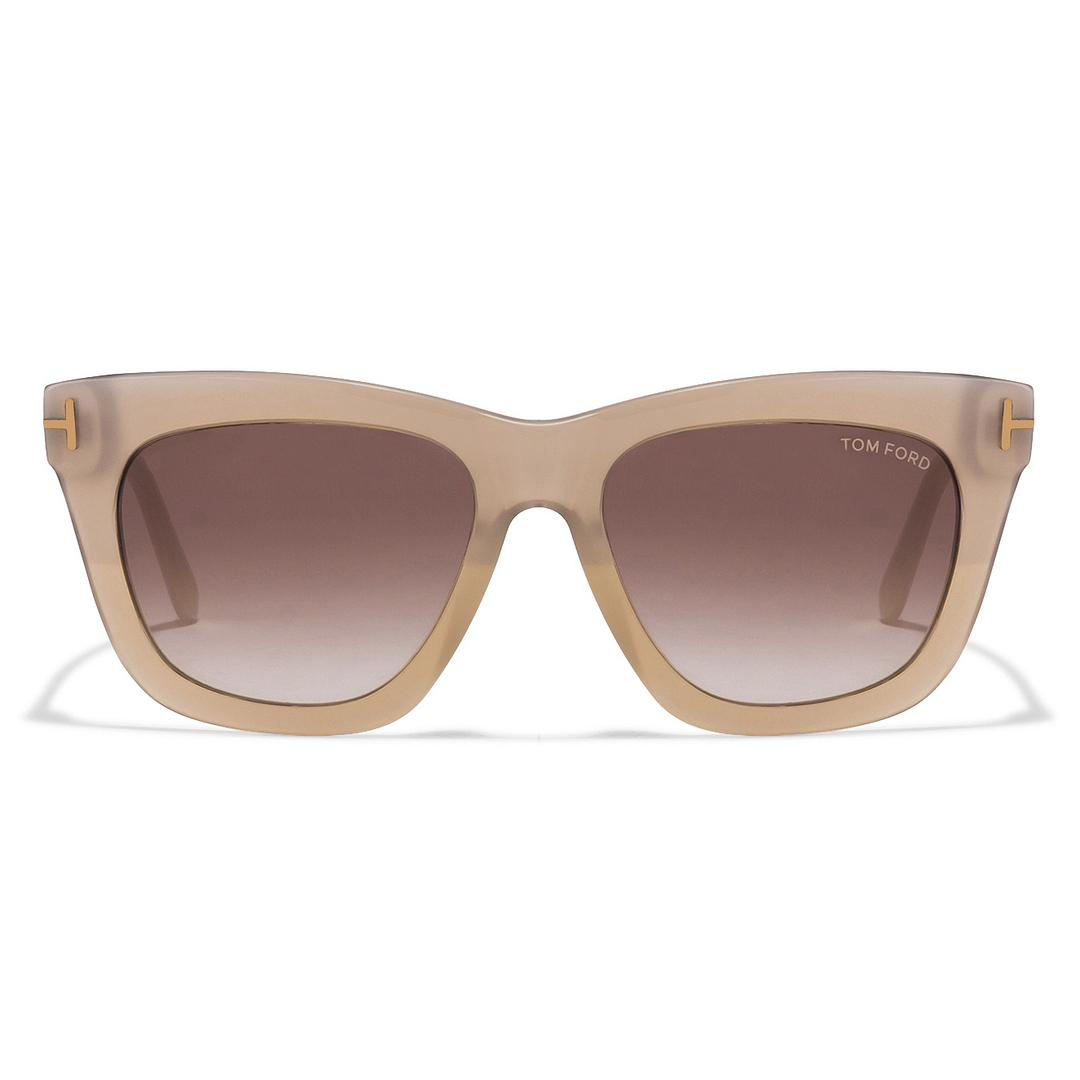 BRANDED Light Brown Full Rim Square left side