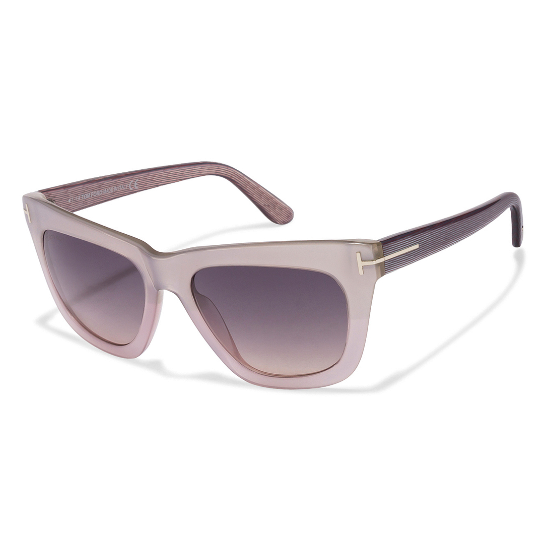 Tom Ford Light Grey Full Rim Square right side