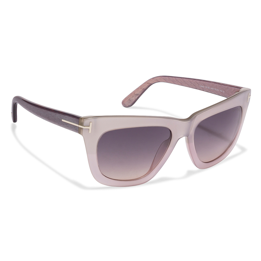 Tom Ford Light Grey Full Rim Square left side