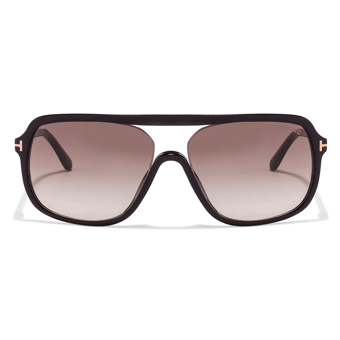 BRANDED Black Full Rim Square left side