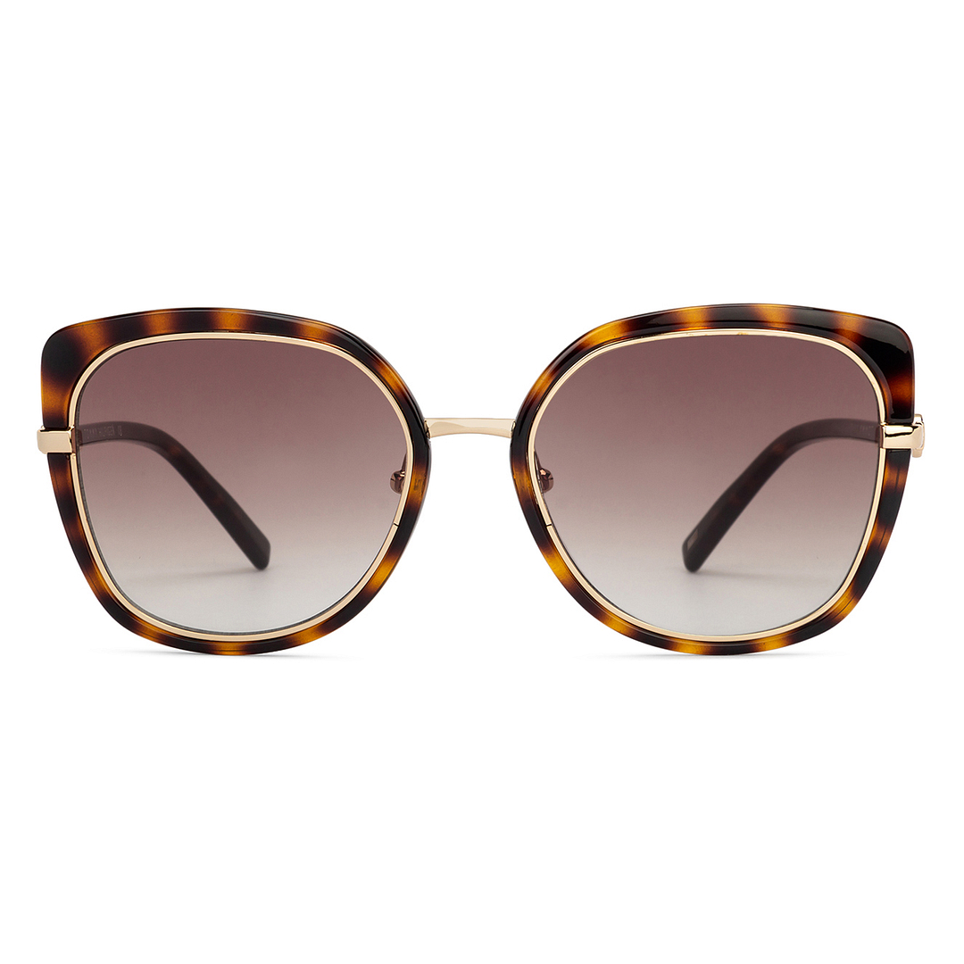 Buy Tommy Hilfiger TH2533 Medium Size-54 Gold Tortoise Brown  display picture 3