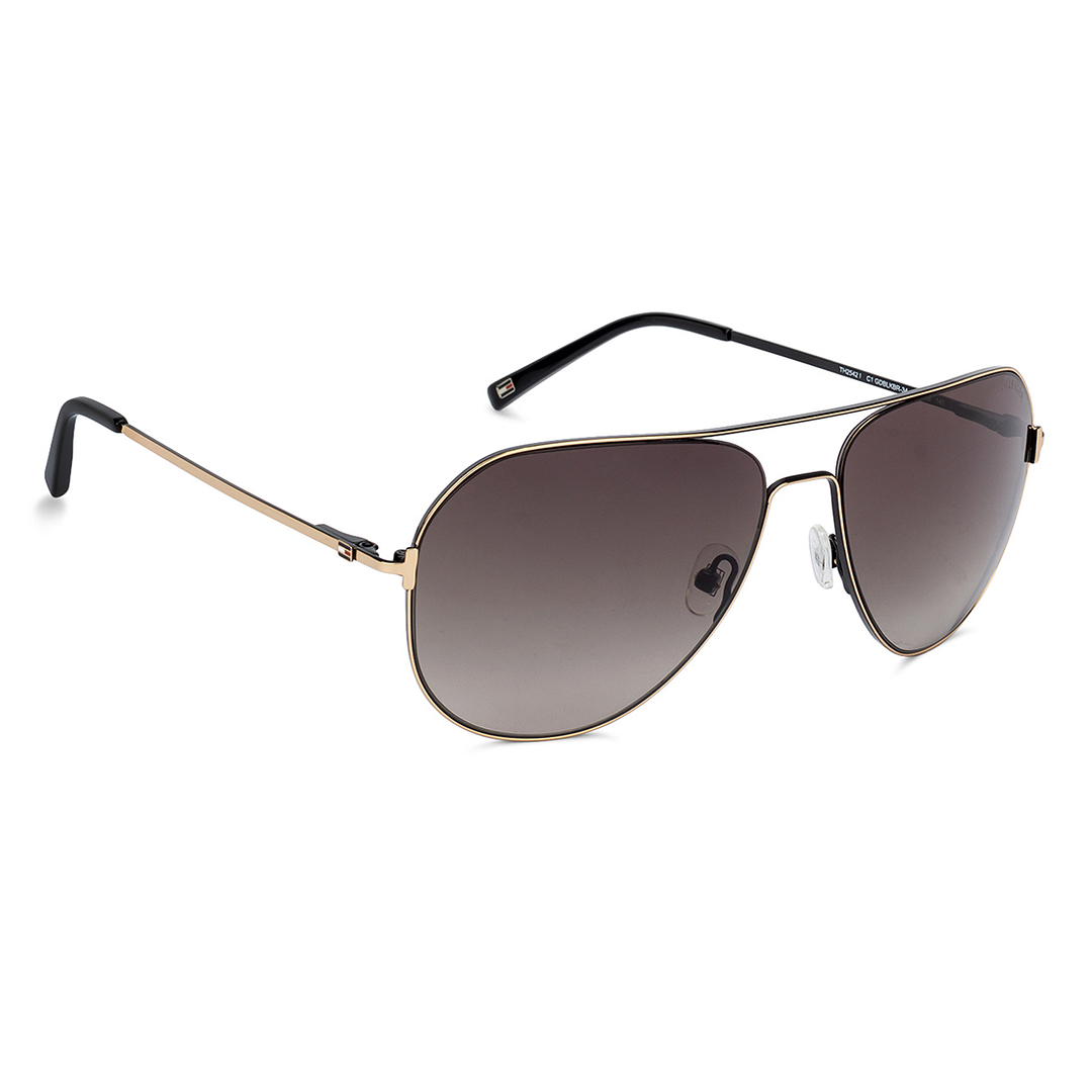Tommy Hilfiger Gold Full Rim Aviator left side