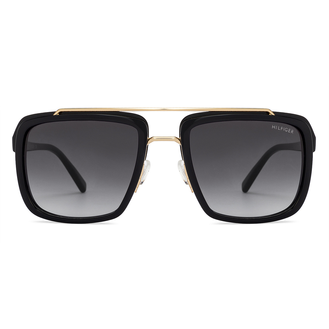Tommy Hilfiger Black Full Rim Square left side