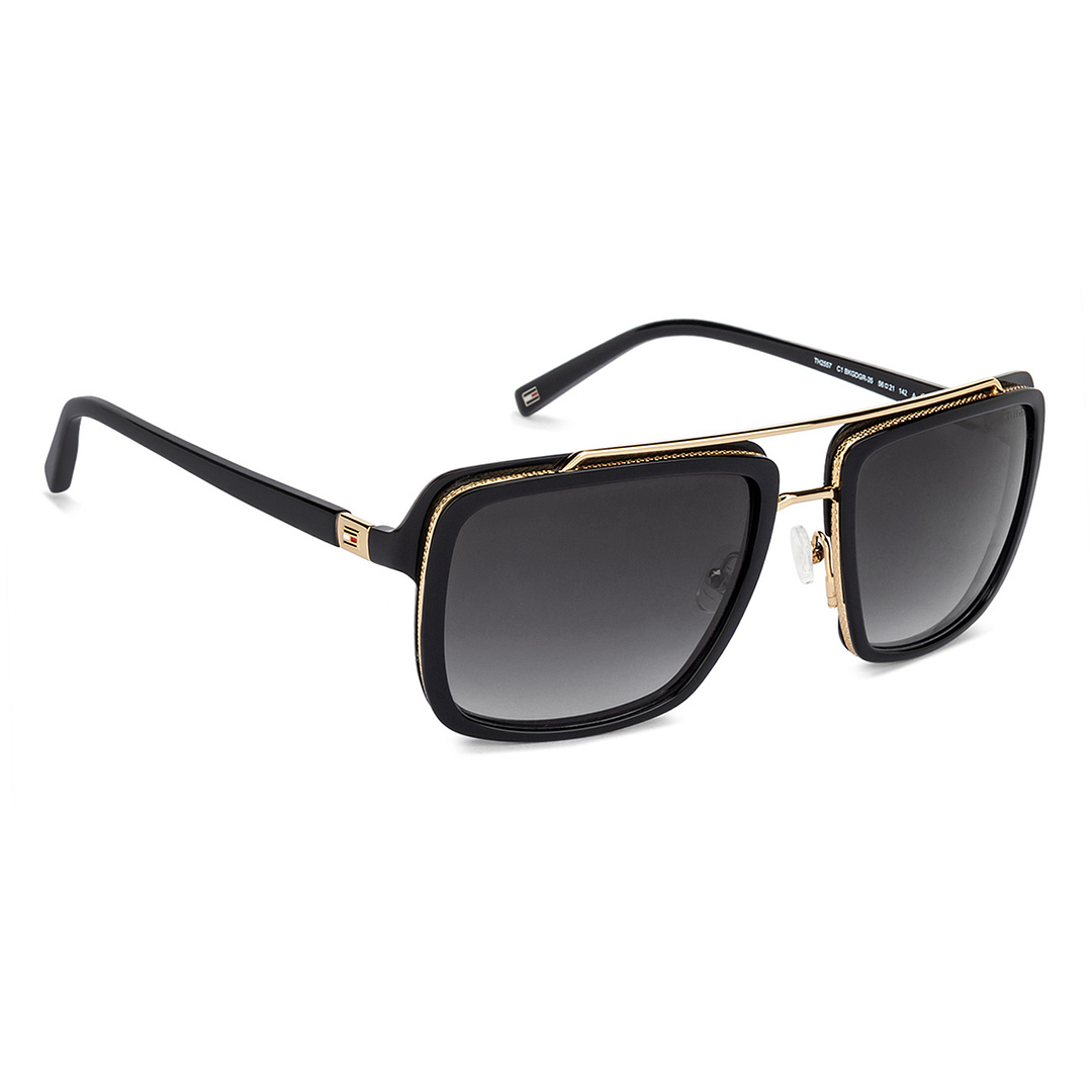 Tommy Hilfiger Black Full Rim Square left side