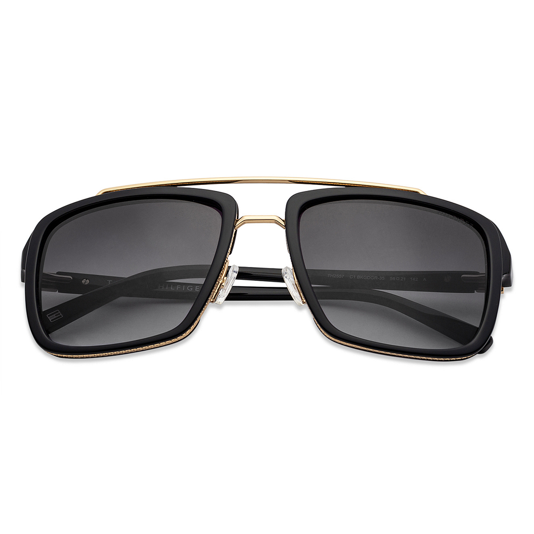 Tommy Hilfiger Black Full Rim Square right side