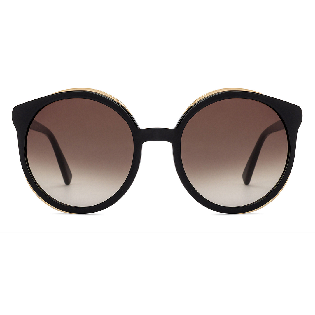 Tommy Hilfiger Gold Full Rim Cat Eye left side