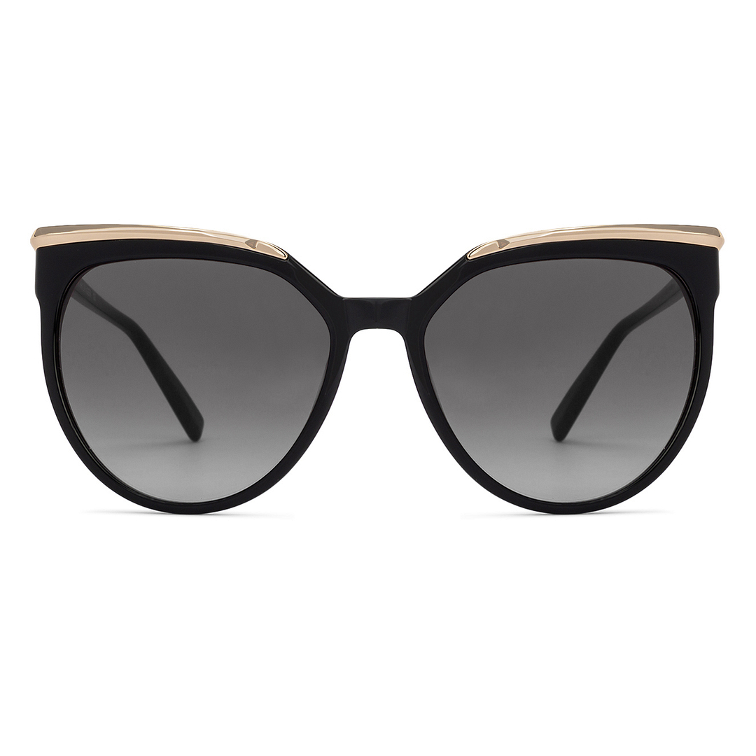 Tommy Hilfiger Gold Full Rim Cat Eye left side