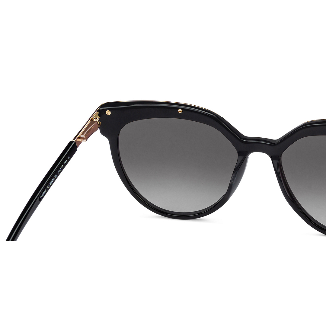 Tommy Hilfiger Gold Full Rim Cat Eye left side
