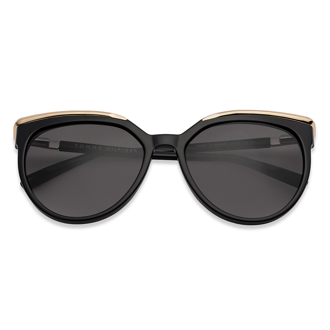 Tommy Hilfiger Gold Full Rim Cat Eye right side