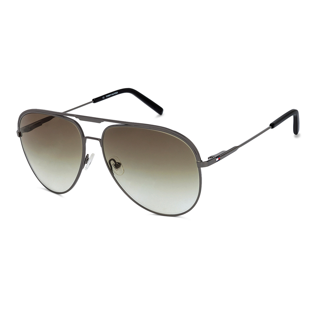 Tommy Hilfiger Mid Gunmetal Full Rim Aviator right side
