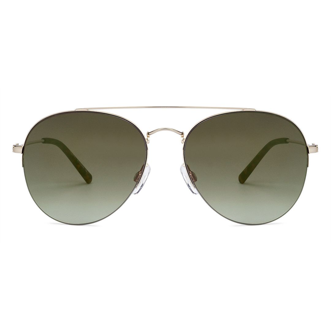 Tommy Hilfiger Gold Half Rim Aviator left side