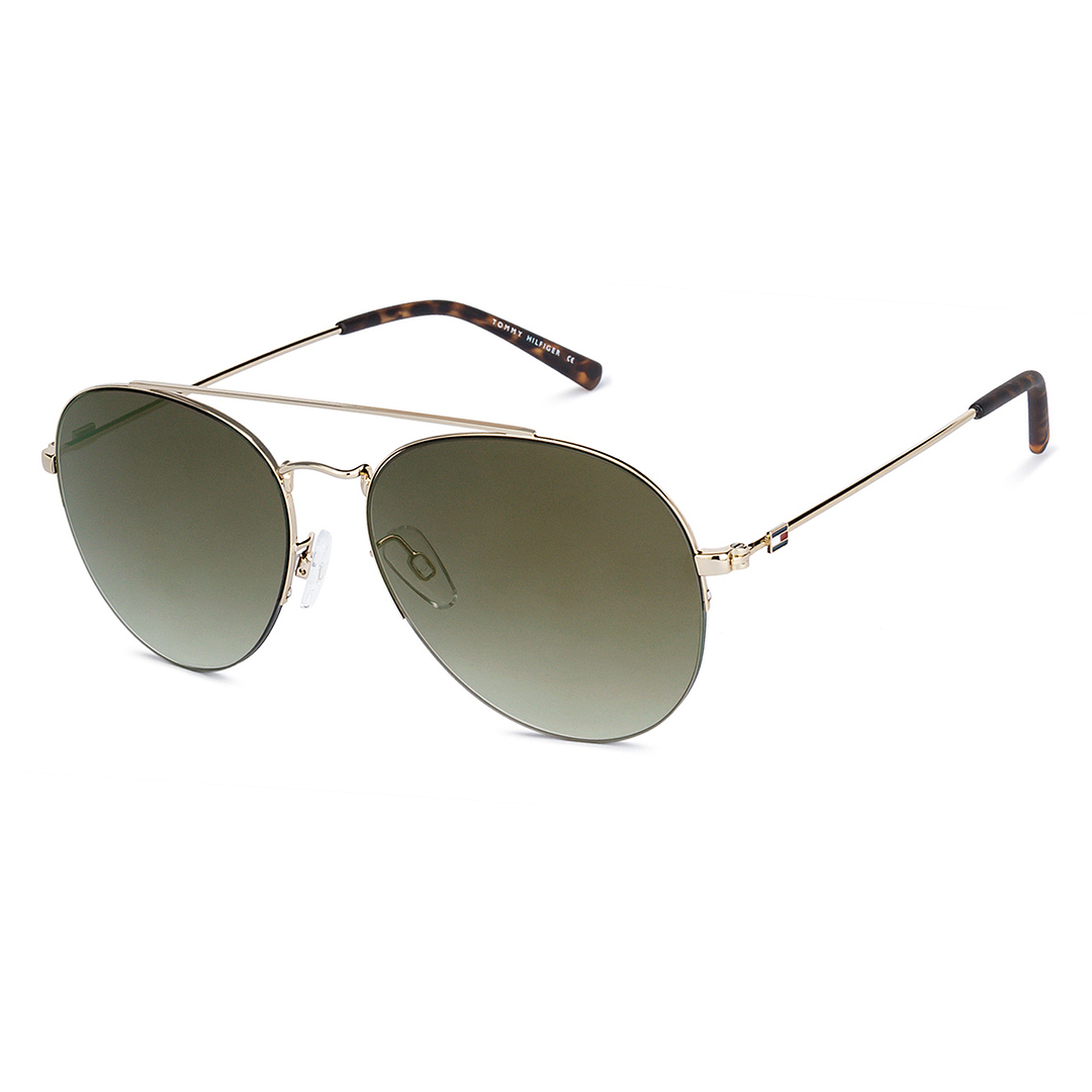 Tommy Hilfiger Gold Half Rim Aviator right side