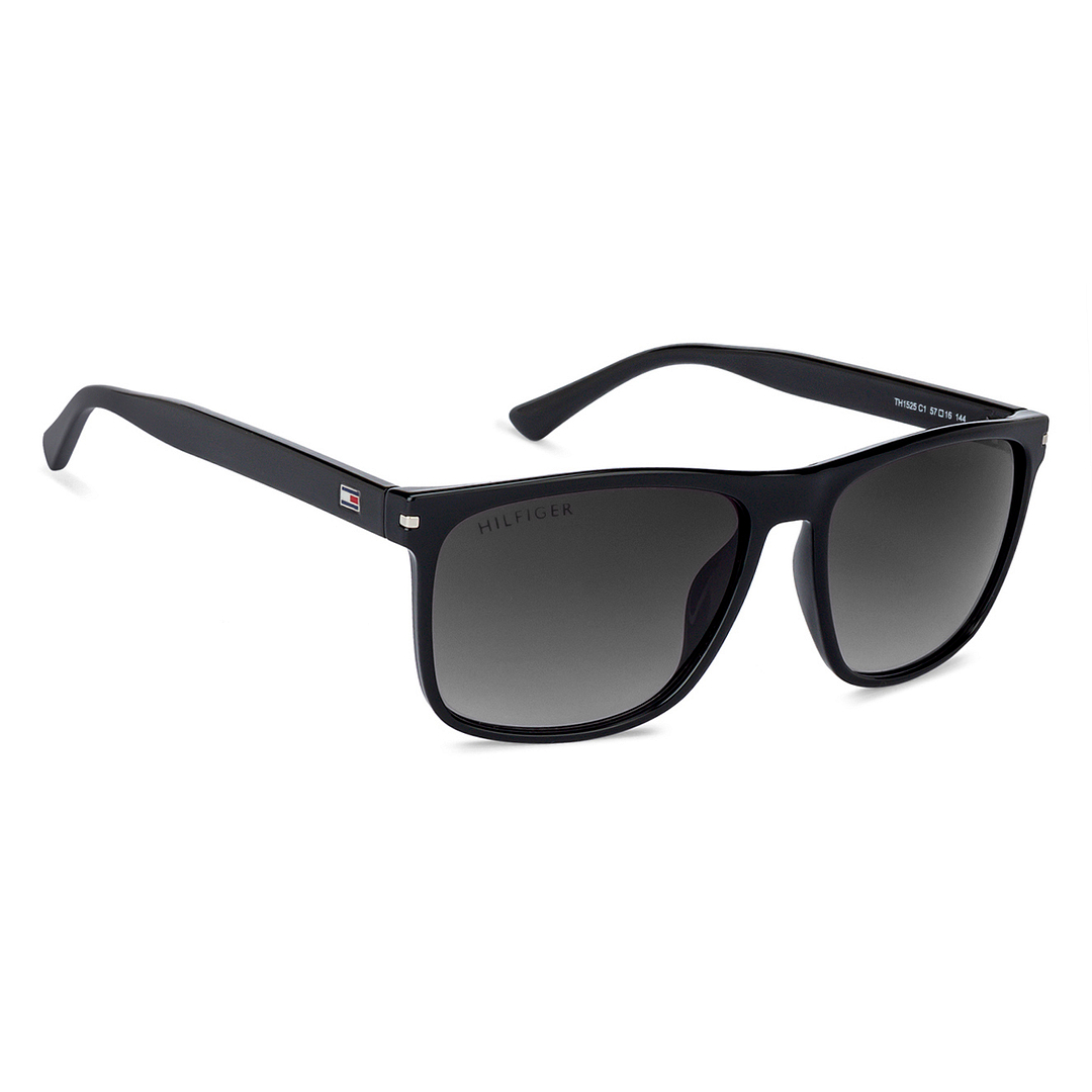 Tommy Hilfiger Black Full Rim Square left side