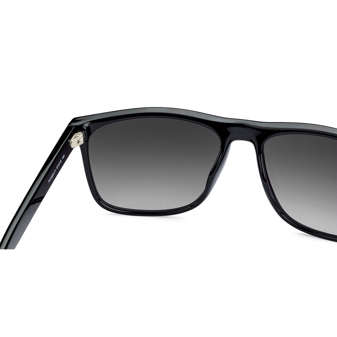 Tommy Hilfiger Black Full Rim Square left side