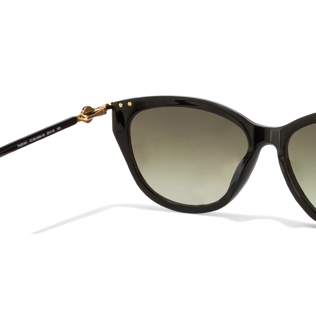 Tommy Hilfiger Black Full Rim Cat Eye left side