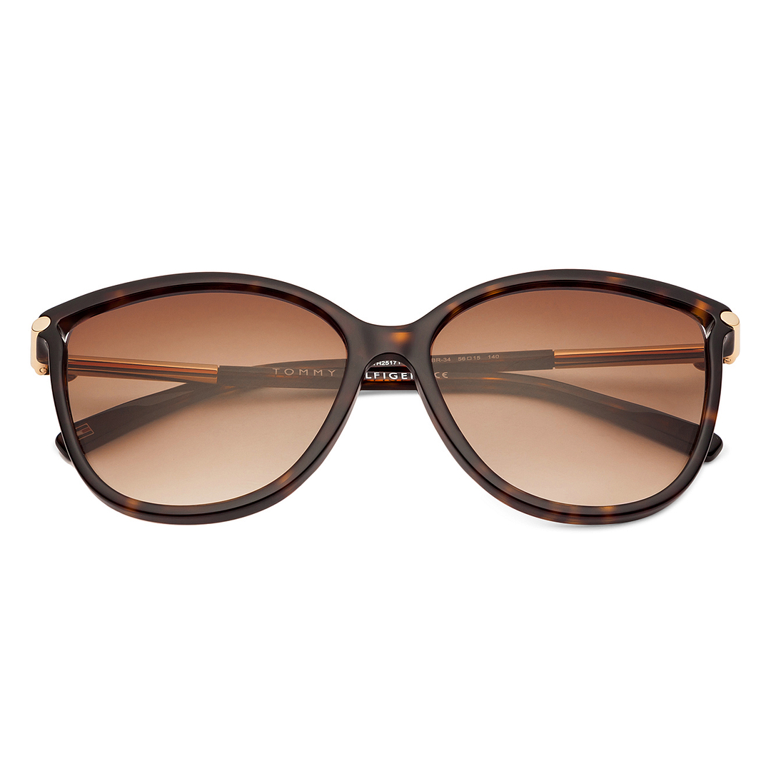 Tommy Hilfiger Gold Full Rim Cat Eye right side