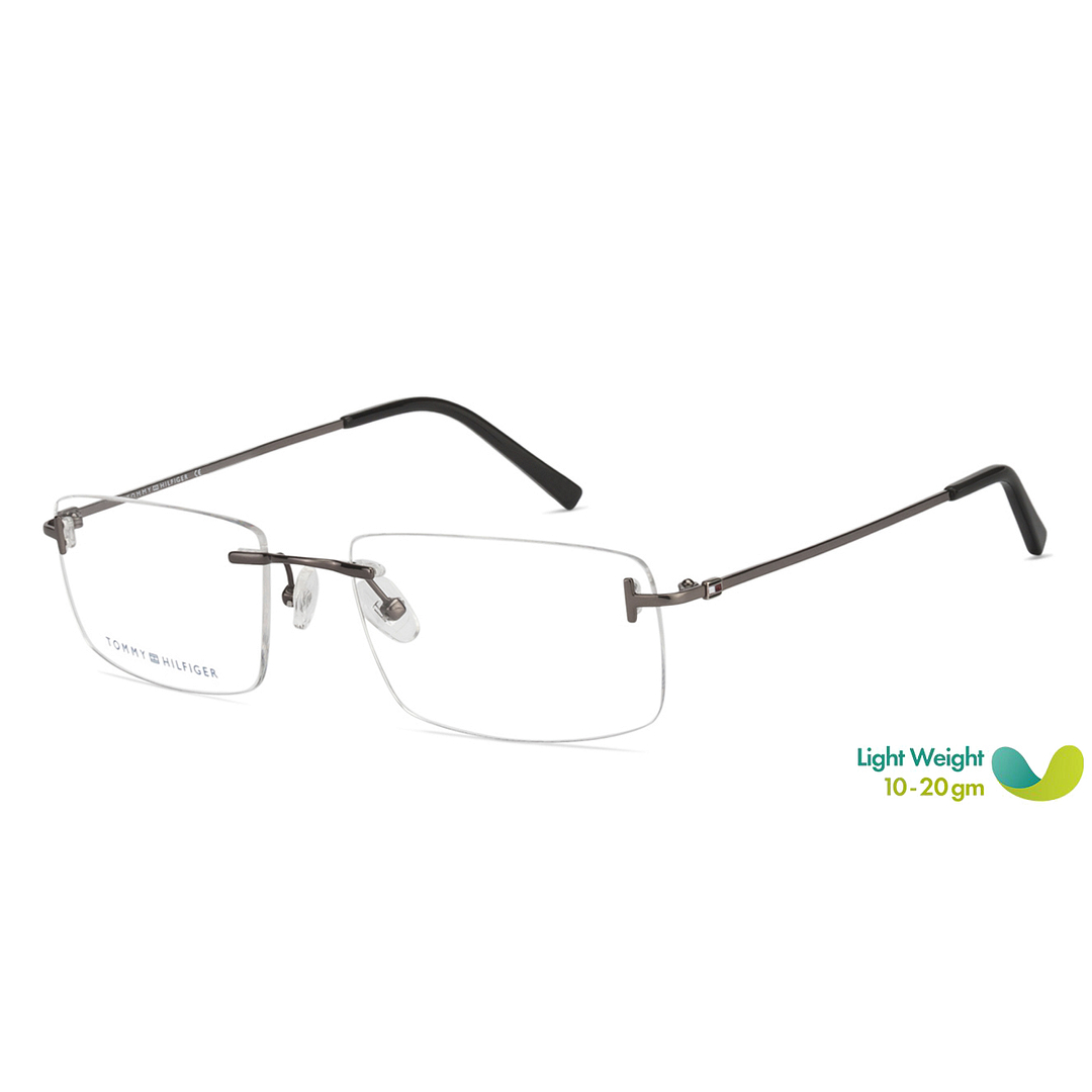Buy Tommy Hilfiger TH6134 Medium Size-54 Gunmetal Black C2 Unisex
