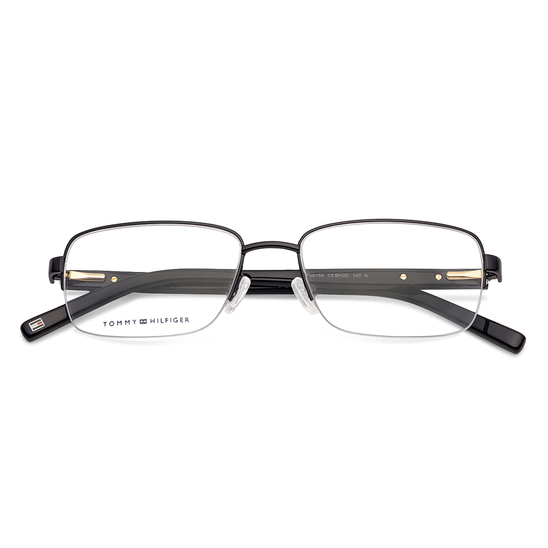 Buy Tommy Hilfiger TH6168 Black C6 Unisex Eyeglasses at Lenskart.