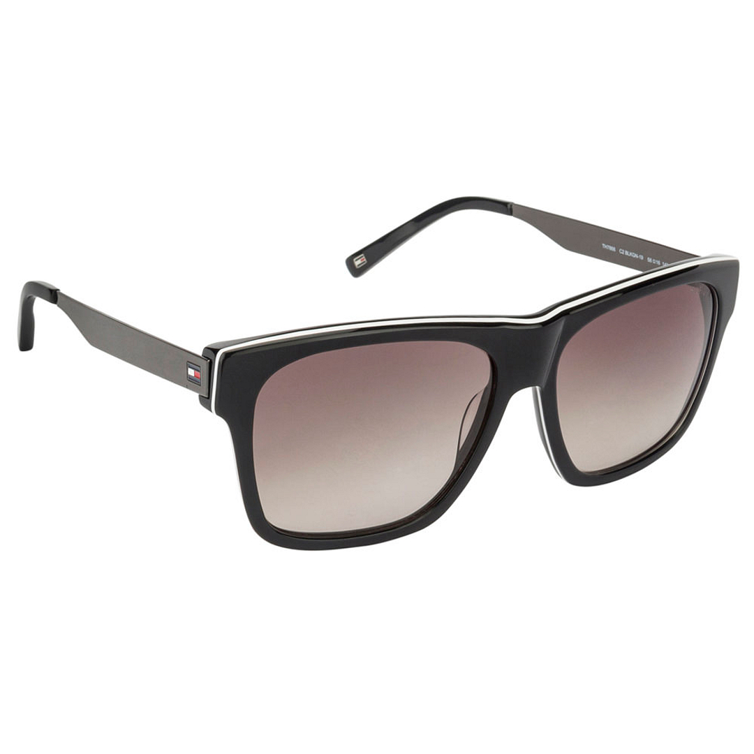 Tommy Hilfiger Black Full Rim Square left side